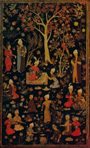ペルシャ張り子張り子ブックカバー、c1600 作： Unbekannt