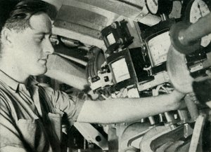 イギリスの潜水艦、第二次世界大戦、1945年の船長。 作： Unbekannt