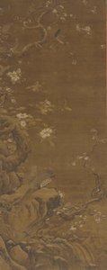 キジと雪に覆われた梅の花、明または清王朝、15 ～ 18 世紀。 作： Unbekannt