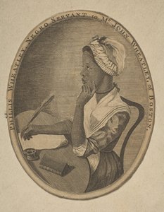 Phillis Wheatley、ボストンの John Wheatley 氏の黒い使用人、カリフォルニア州。 1773年。 作： Unbekannt