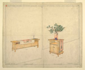ピアノベンチとタボレット、ヘンリー・J・アレン邸、ウィチタ、KA、1917年 作： Unbekannt