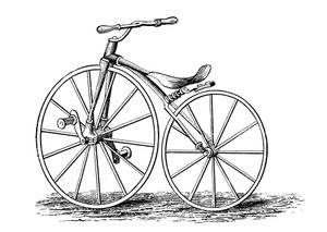 ピカリングクランクペダル駆動自転車、アメリカのデザイン、c1860s c1880