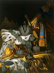 1856年のロシア帝国のレガリアの写真。 作： Unbekannt
