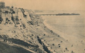 1929年、ダドリーチャインボスコムピアからの桟橋と砂浜 作： Unbekannt