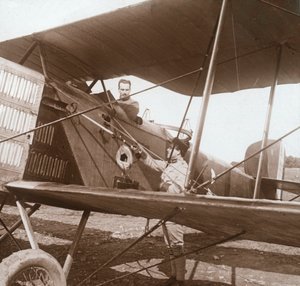 複葉機のパイロット、c1914-c1918