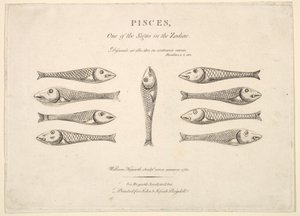 うお座：Hogarths Quadrille Fish、ca。 1730 作： Unbekannt