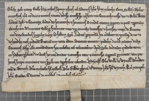 Pittance writ:使徒聖アンデレ教会に施しを与える憲章 作： Unbekannt