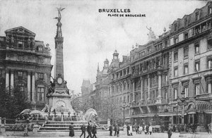 ブリュッセル広場、ブリュッセル、ベルギー、c1918 作： Unbekannt