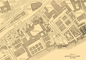 アランデルとエセックスの家の計画、1881年。 作： Unbekannt