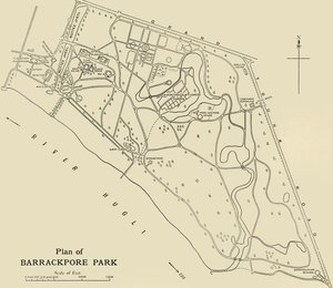 バラックポア公園の計画、1925年。