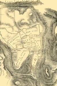 最初のクリスチャン世紀のエルサレムの計画、1890年。 作： Unbekannt