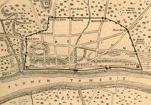 ローマンロンドンの計画、1897年。 作： Unbekannt