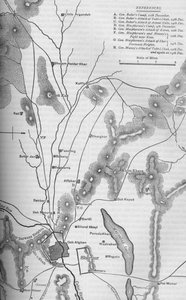 1879年12月9日〜15日、キャブル作戦作戦計画、c1880 作： Unbekannt