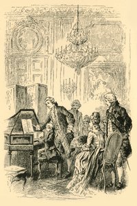 1907年、ベルサイユの法廷で演じた。 作： Unbekannt