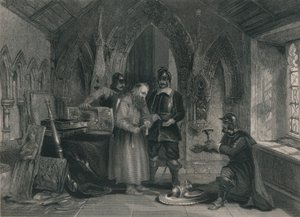 修道院の略奪、19世紀。 作： Unbekannt