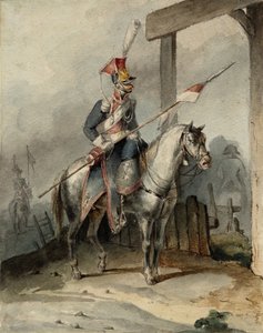 1808年頃のフランス帝国衛兵のポーランドのシュヴォーレガー 作： Unbekannt