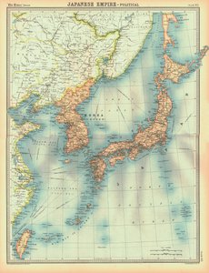 20世紀初頭の日本帝国の政治地図