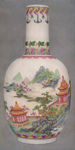 Ku Yueh Hsuanスタイルの磁器ボトル。長い時代、1736-1796、1928 作： Unbekannt