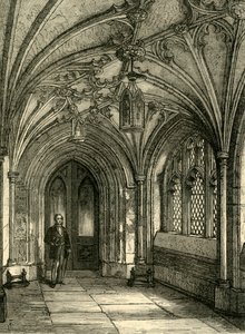 聖墳墓教会のポーチ、c1872。 作： Unbekannt