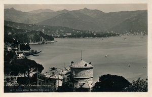 ポルトフィーノ-カステッロブラウンeパノラマゴルフォチグリオ、c1900。 作： Unbekannt