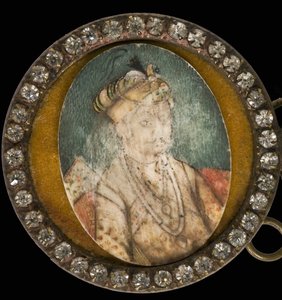 アクバル大帝1542-1605、ムガール帝国皇帝の肖像 作： Unbekannt