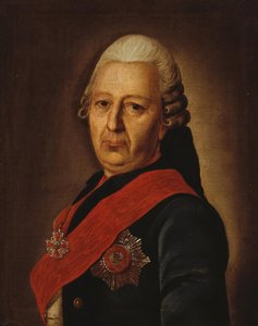 Alexey Mikhailovich Obrezkov 1718-1787、1770年代の肖像 作： Unbekannt