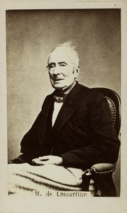 アルフォンス・ド・ラマルティーヌの肖像 1790-1869年 1860年代 作： Unbekannt