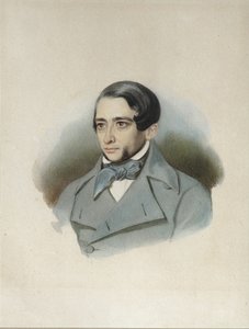 Andrey Alexandrovich Krayevsky 1810-1889、1840年代初頭の肖像 作： Unbekannt