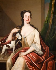 バーバラ・リスターの肖像、1740～1750年。 作： Unbekannt