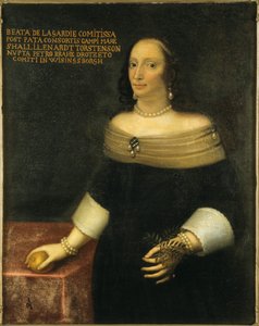Beata De la Gardie 1612-1680の肖像、c。 1653年。 作： Unbekannt