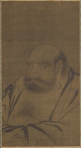 菩提達磨の肖像、14世紀。 作： Unbekannt