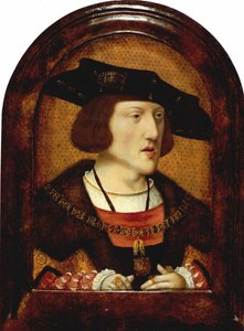 スペインのチャールズ5世の肖像1500-1558、c。 1520 作： Unbekannt