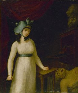 シャルロット・コルデーの肖像 1768-1793年、1793年から1798年の間。 作： Unbekannt