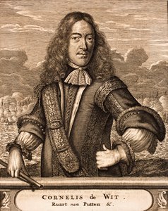 Cornelis de Witt 1623-1672の肖像From：the site of the war、1675。 作： Unbekannt