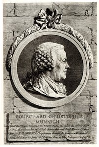 バークハルト伯爵の肖像クリストフ・フォン・ミュニッヒ1683-1767 作： Unbekannt