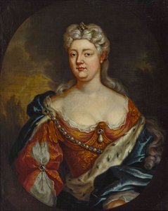 ナッソーザールブリュッケン1704-1774のキャロライン伯爵夫人の肖像、c。 1725年。