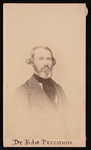 エドワード・R・フォアマン博士の肖像、1808～1885年、1876年以前。