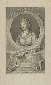 Elisa von der Recke 1754-1833、1792の肖像。 作： Unbekannt