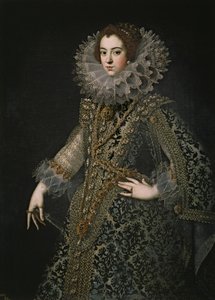 フランスのエリザベスの肖像1602-1644、スペインの女王の配偶者、c。 1620 作： Unbekannt