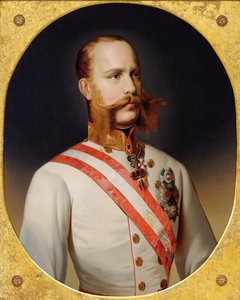 オーストリア皇帝フランツジョセフ1世の肖像、c。 1870。 作： Unbekannt