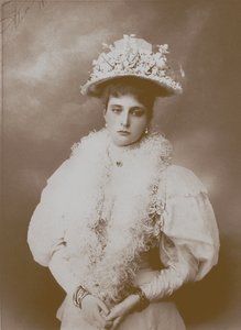 ロシア1872-1918年の皇帝ニコラス2世の妻、アレクサンドラフョードロフナ女帝の肖像 作： Unbekannt