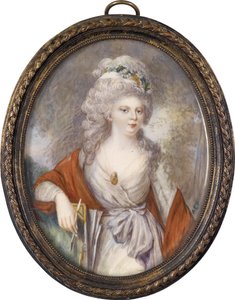 ヴュルテンベルク1759-1828年の19世紀初頭のマリアフェオドロフナソフィードロテア皇后の肖像。 作： Unbekannt