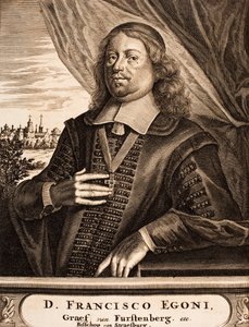 フランツエゴンフォンフュルステンベルク-ハイリゲンベルク1626-1682、ストラスブールのプリンスビショップ、1675年の肖像。 作： Unbekannt