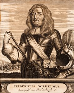 フレデリックウィリアム1620〜1688年の肖像、プロイセン公爵ブランデンブルク選挙人、1675年。 作： Unbekannt