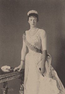 ロシアのアナスタシア・ミハイロフナ大公妃の肖像、1860～1922年、1889年。 作： Unbekannt