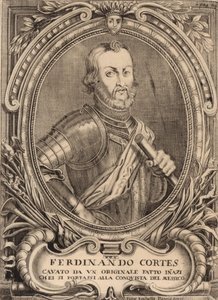 エルナン・コルテスの肖像1485-1547。 作： Unbekannt