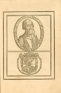 エルナンコルテス1485-1547の紋章付きの肖像、1588年。 作： Unbekannt