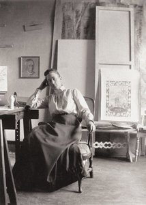 ヒルマ・アフ・クリントの肖像 1862-1944、c。 1900年 作： Unbekannt