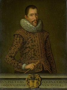 ヤン・ピーテルスゾーン・コーエン（1587-1629）の肖像 作： Unbekannt
