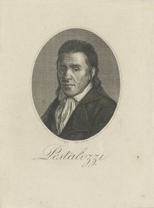 ヨハン・ハインリッヒ・ペスタロッチの肖像1746-1827、1805。 作： Unbekannt